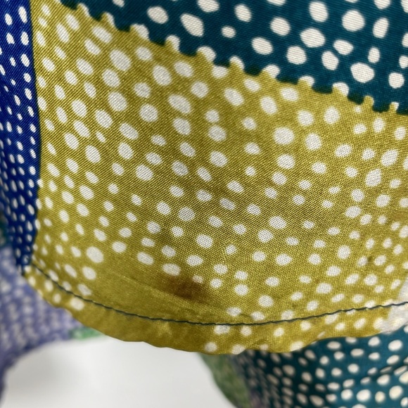 Perry Ellis Portfolio Silk Short Sleeve Button Down 1 Pocket Men Mulicolor Shirt - Picture 10 of 11